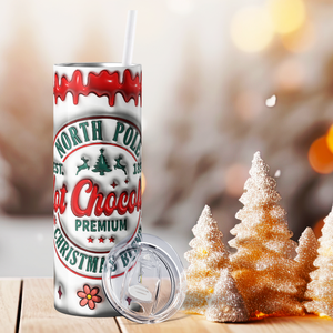 North Pole Hot Chocolate Christmas Blend 20oz Skinny Tumbler