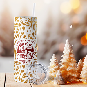 Believe in the Magic of Christmas 20oz Skinny Tumbler