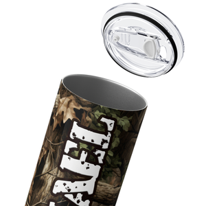 Personalized Hunting Tree Camo Pattern 20oz Skinny Tumbler