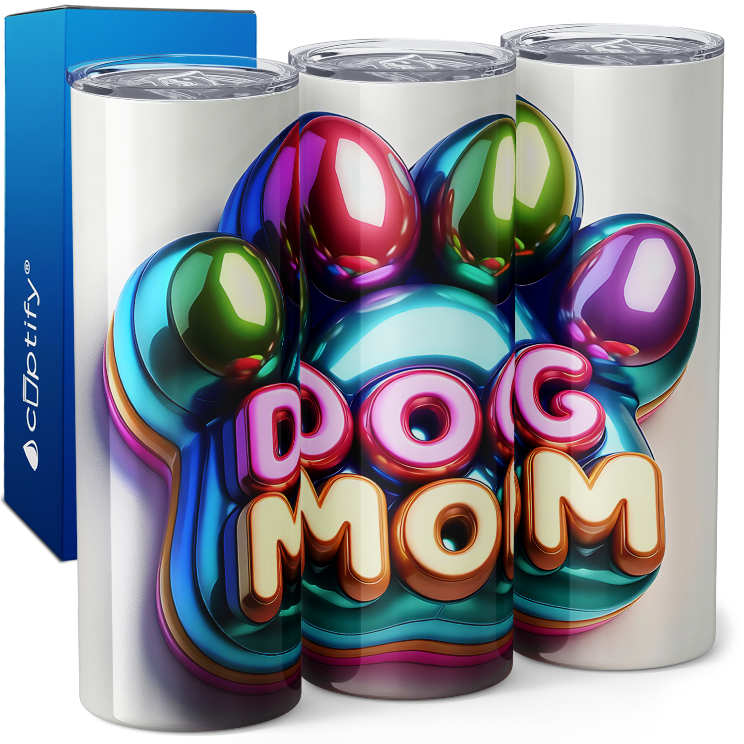 Dog Mom Balloon 20oz Skinny Tumbler