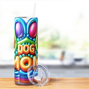 Dog Mom Balloons 20oz Skinny Tumbler