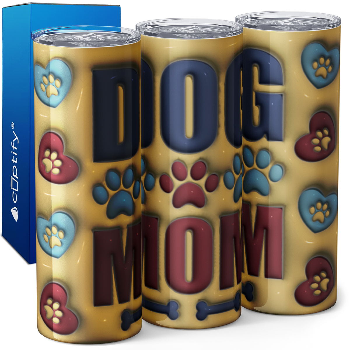 Dog Mom 20oz Skinny Tumbler