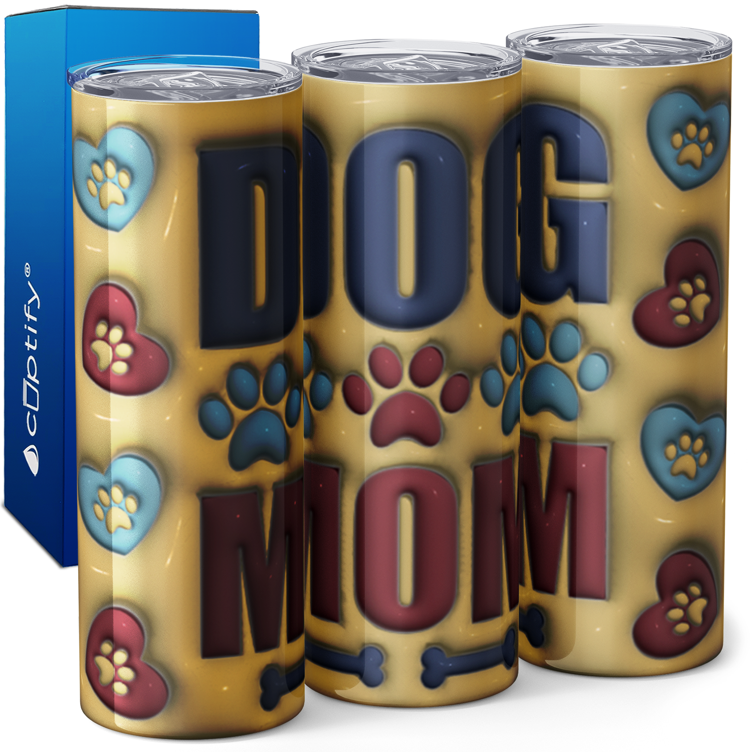 Dog Mom 20oz Skinny Tumbler