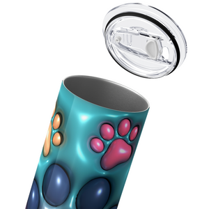 Inflated Dog Mom Colorful 20oz Skinny Tumbler