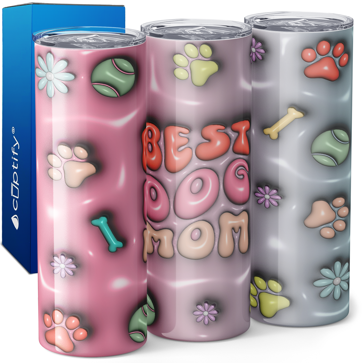 Best Dog Mom 20oz Skinny Tumbler