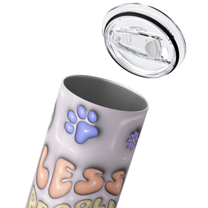 Less People More Dogs 20oz Skinny Tumbler