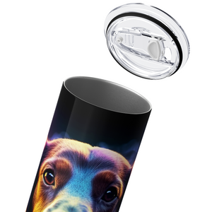 Dachshund Neon Cloud 20oz Skinny Tumbler