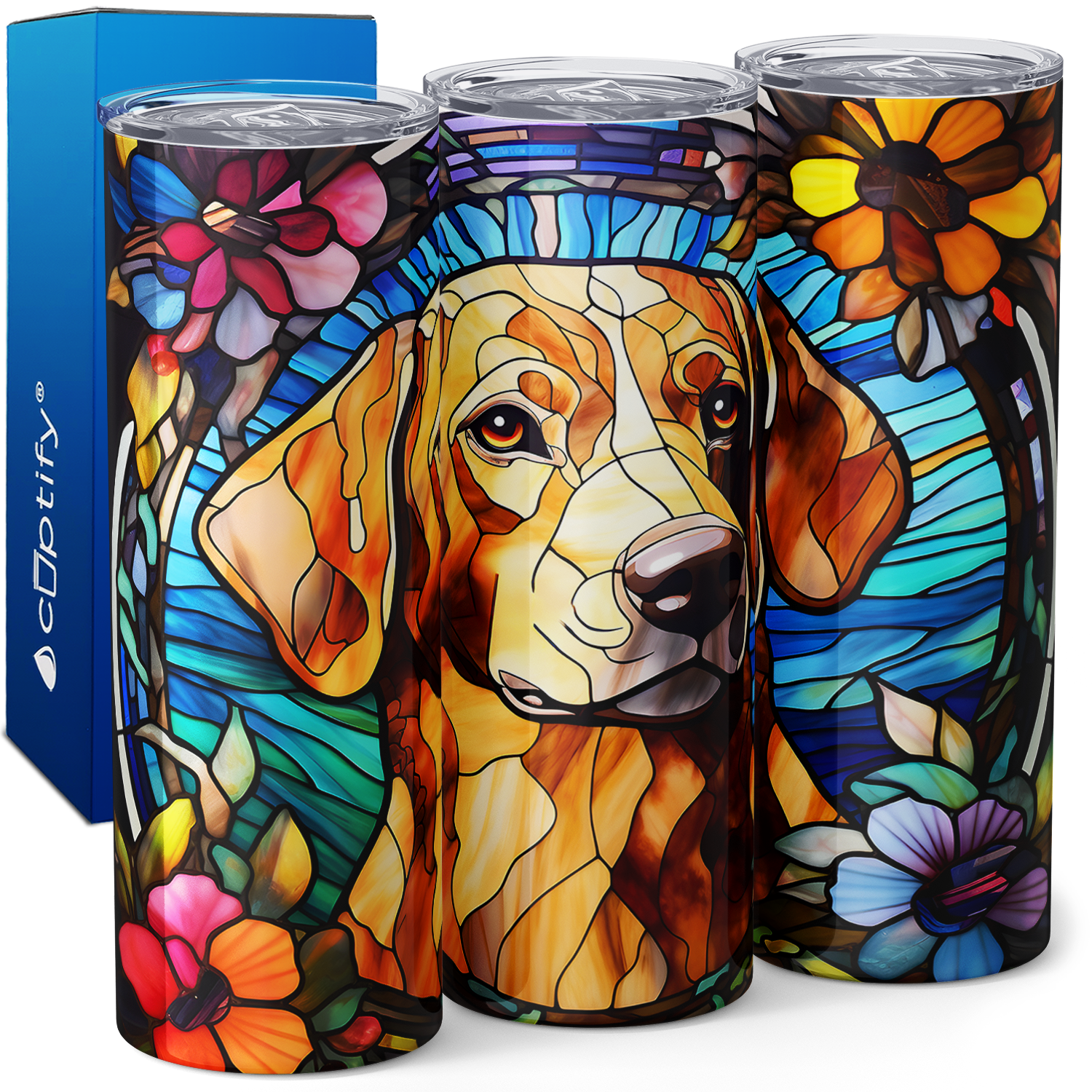 Stained Glass Lab 20oz Skinny Tumbler