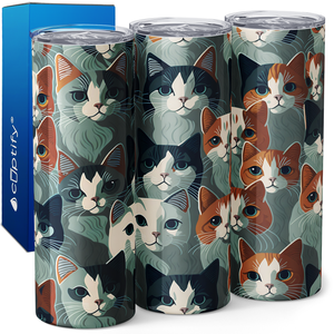 Cats 20oz Skinny Tumbler