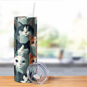 Cats 20oz Skinny Tumbler