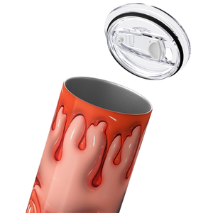 Spooky Season Monster Inflated Balloon 20oz Skinny Tumbler