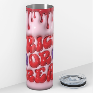 Trick or Treat with Monster Inflated Balloon 20oz Skinny Tumbler