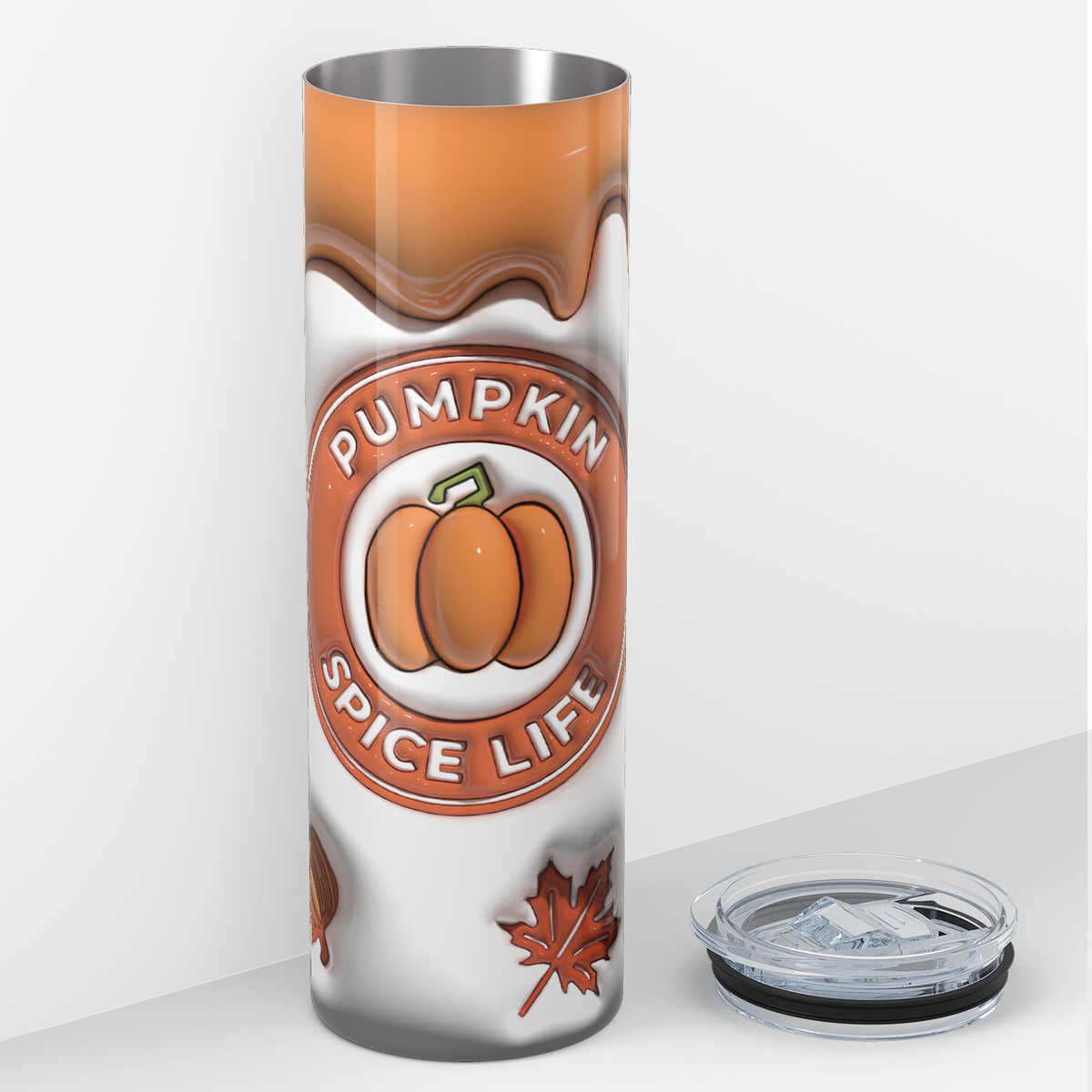 Pumpkin Spice Life Inflated Balloon 20oz Skinny Tumbler