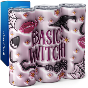 Basic Witch Inflated Balloon 20oz Skinny Tumbler