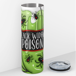 Black Widow Poison Inflated Balloon 20oz Skinny Tumbler