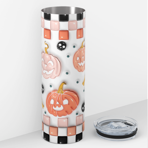 Happy Jack-o-Lanterns Inflated Balloon 20oz Skinny Tumbler