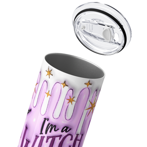 I'm a Witch Until I Had My Coffee Inflated Balloon 20oz Skinny Tumbler