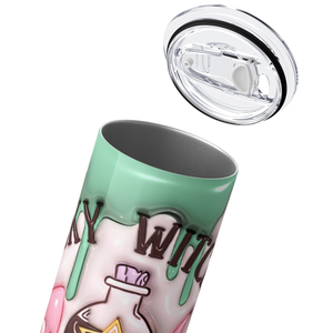 Spooky Witch Co Inflated Balloon 20oz Skinny Tumbler