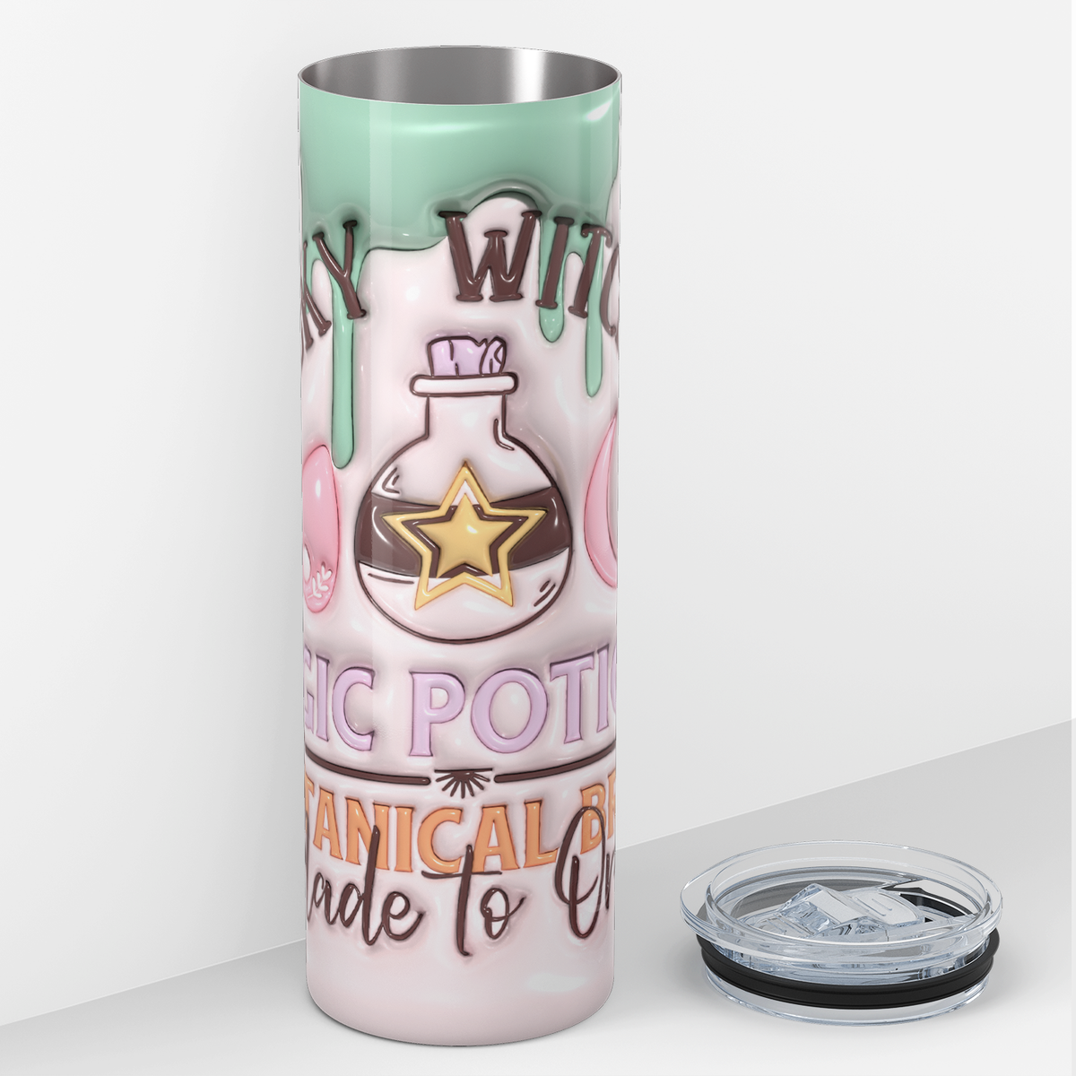 Spooky Witch Co Inflated Balloon 20oz Skinny Tumbler