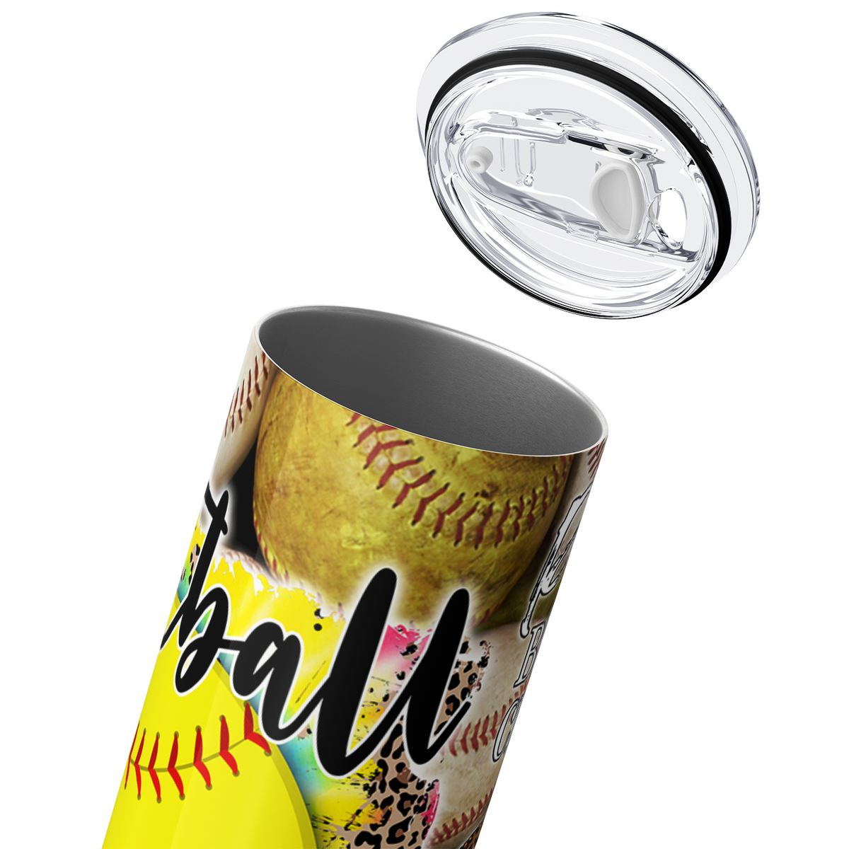Softball Life Pitches be Crazy 20oz Skinny Tumbler