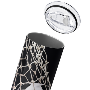 Soccer Ball Caught in Net 20oz Skinny Tumbler