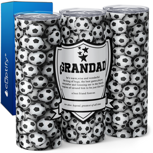 Soccer Grandad Definition 20oz Skinny Tumbler