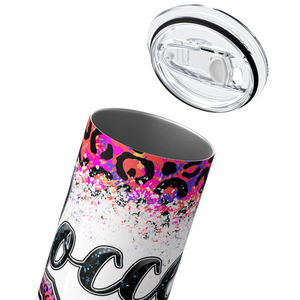 Soccer Dad Tiedye Print 20oz Skinny Tumbler