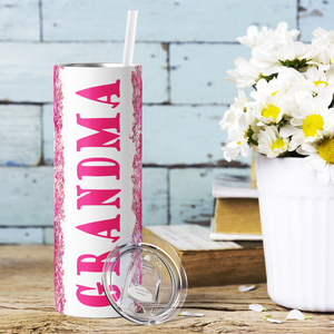 Grandma Pink 20oz Skinny Tumbler