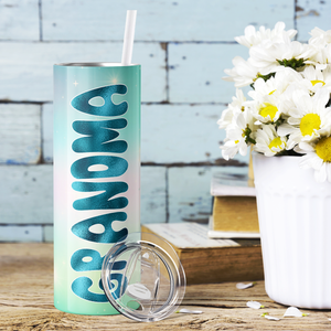 Grandma Blue 20oz Skinny Tumbler