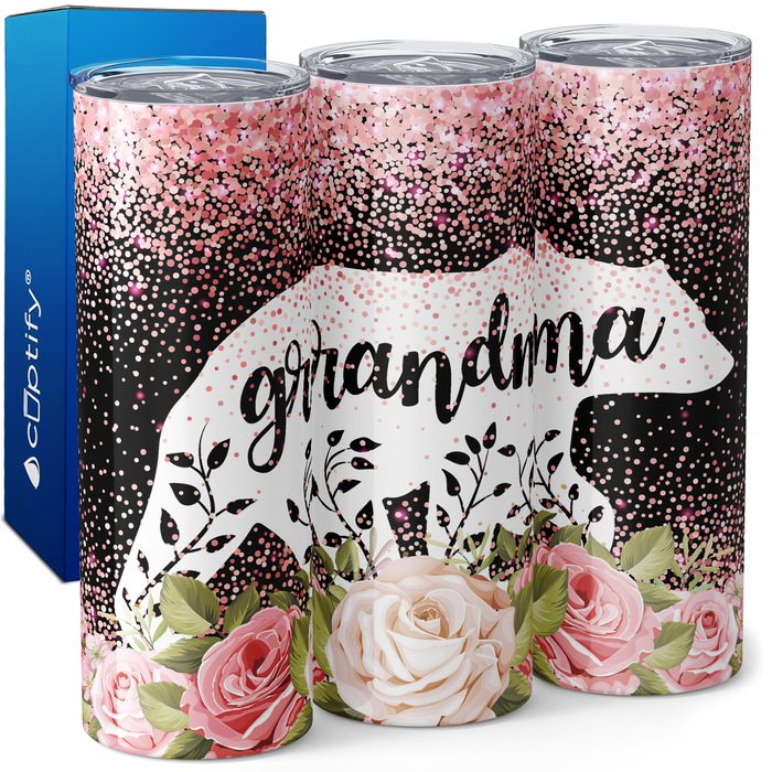 Grandma Bear 20oz Skinny Tumbler
