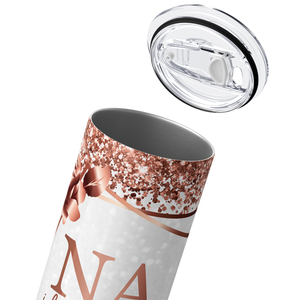 Nana I Love You Rose Gold 20oz Skinny Tumbler