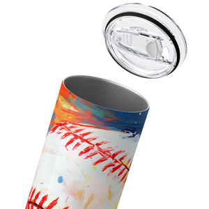 Baseball Colorful Painting 20oz Skinny Tumbler