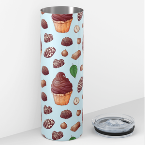 Chocolate and Mint Cupcakes 20oz Skinny Tumbler