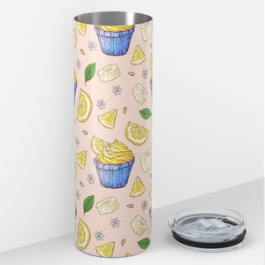 Lemon and Banana Yellow Cupcakes 20oz Skinny Tumbler