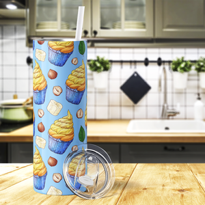 Banana and Cupcakes 20oz Skinny Tumbler