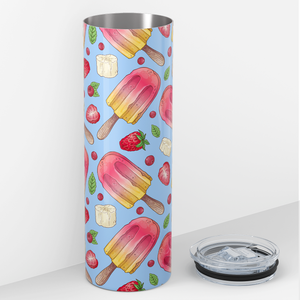 Strawberry Banana Popsicles 20oz Skinny Tumbler