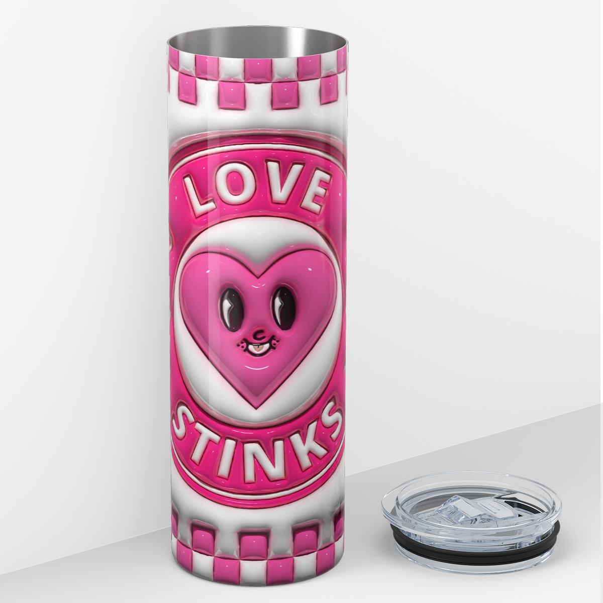 Love Stinks Valentine Hearts 20oz Skinny Tumbler