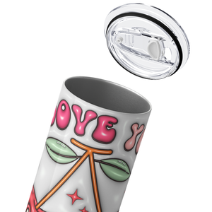 I Love You From my Head to Ma Toes 20oz Skinny Tumbler