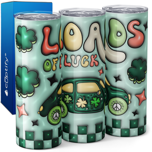 Loads of Luck St. Patrick's Buggie 20oz Skinny Tumbler