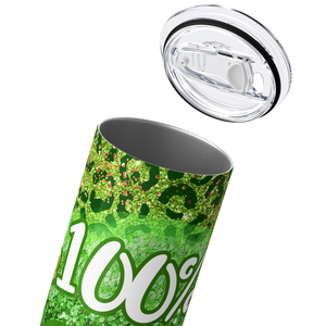 100% Irish St. Patrick's 20oz Skinny Tumbler