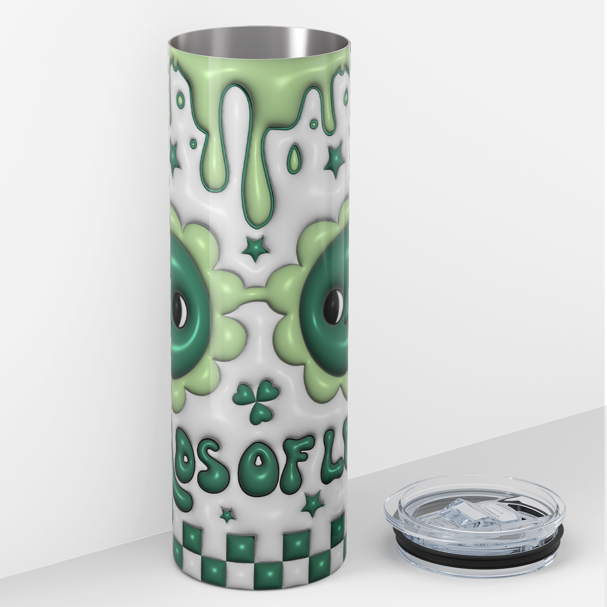 Loads of Luck St. Patrick's Melting Clover 20oz Skinny Tumbler