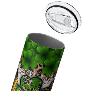 Lucky Mom with Cloves St. Patrick's 20oz Skinny Tumbler