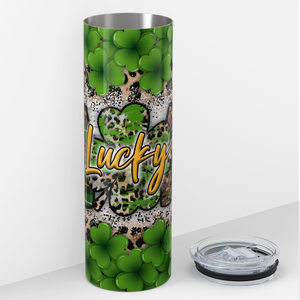 Lucky Mom with Cloves St. Patrick's 20oz Skinny Tumbler