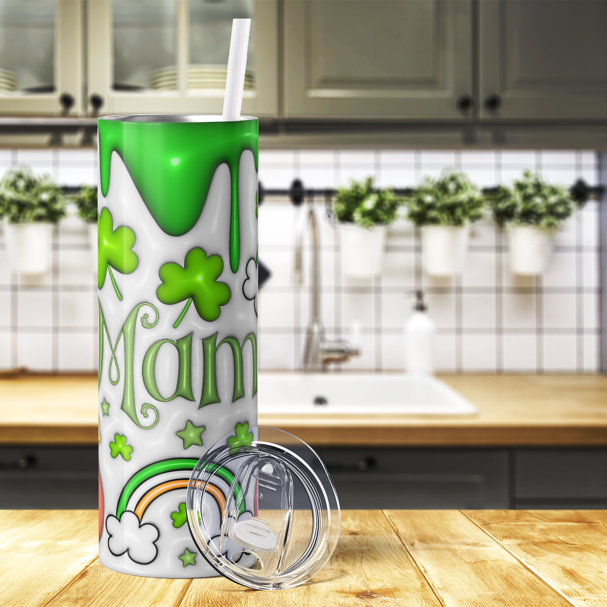 Lucky Irish Mama St. Patrick's 20oz Skinny Tumbler
