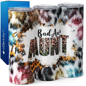 Bad Ass Aunt 20oz Skinny Tumbler