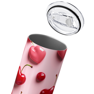 Cherry Hearts 20oz Skinny Tumbler