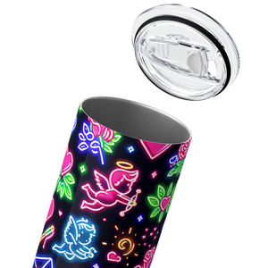 Neon Valentine's Day 20oz Skinny Tumbler