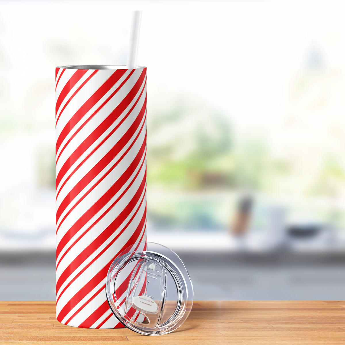 Candy Cane 20oz Skinny Tumbler