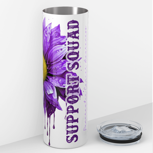 Pancreatic Cancer Awarness Support Squad 20oz Skinny Tumbler
