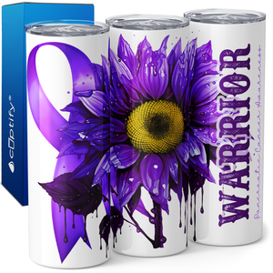 Pancreatic Cancer Awarness Warrior 20oz Skinny Tumbler